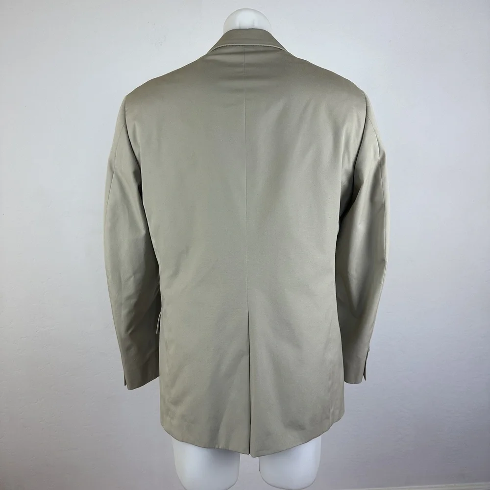 Brooks Brothers Beige Single Breasted Blazer Jacket Size 42R